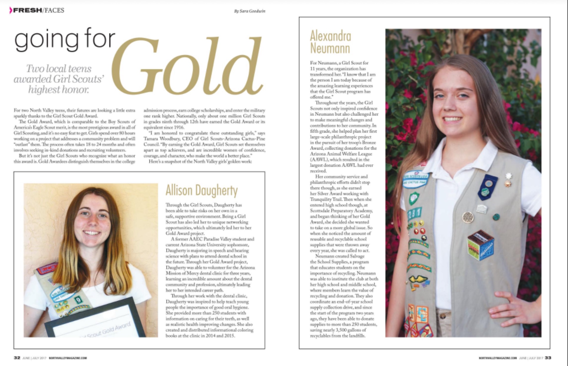 Two local teens awarded Girl Scouts’ highest honor